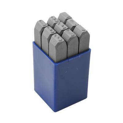 Figure Punch Set (0-9) with character height 1 mm (Strength 600–800 N/mm2) 